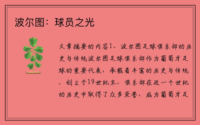 波尔图：球员之光